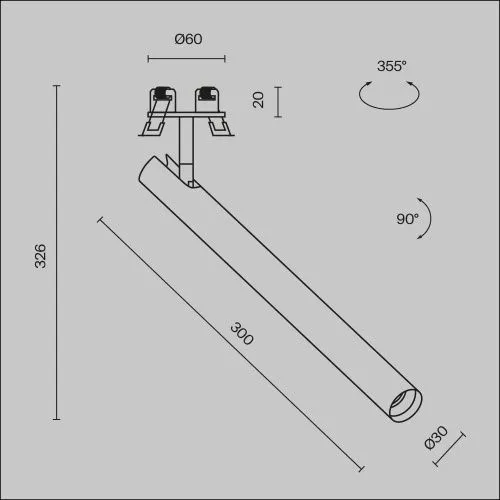 Встраиваемый светильник Technical C141RS-L300-6W4K-B  фото 11